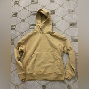 Yellow Label Co. Heavy Cropped Hoodie in Camel New